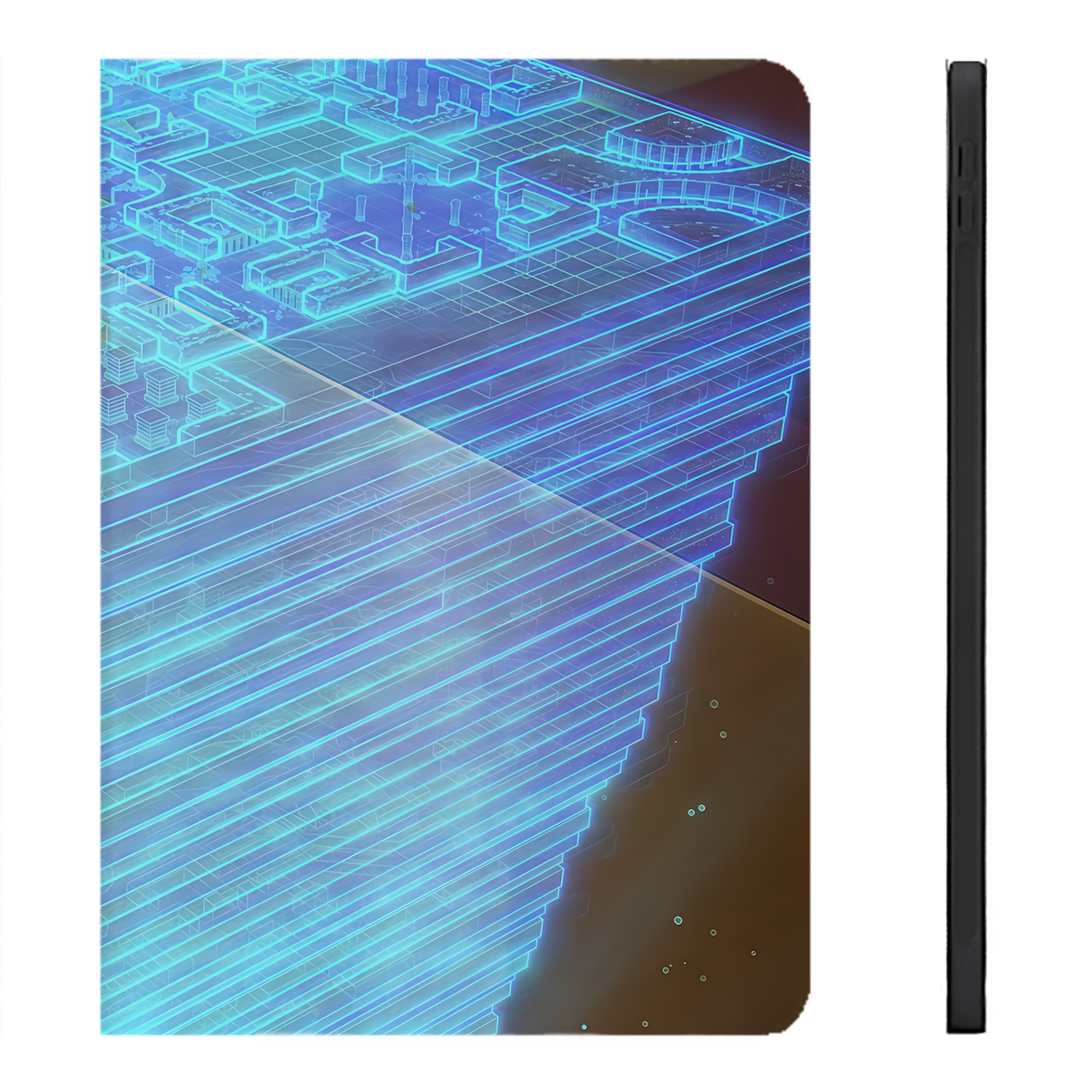 （画像用） 転スラ Regarding Reincarnated to Slime IPadケース ペンホルダー付き ブックスタイルデザイン